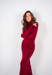 BURGUNDY BLISS MAXI DRESS image 2