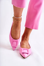 PINK SIMONE LEATHER BALLER SHOES image 0