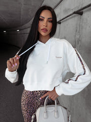 Julie Ola Voga ecru cotton hoodie image 0