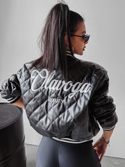 Komi Ola voga women's bomber jacket, black image 1
