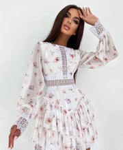 MILA FLOWER WHITE DRESS image 2