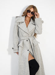 LE LONG Grey Coat image 4