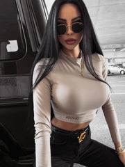 Lulu Ola Voga beige fitted blouse image 0