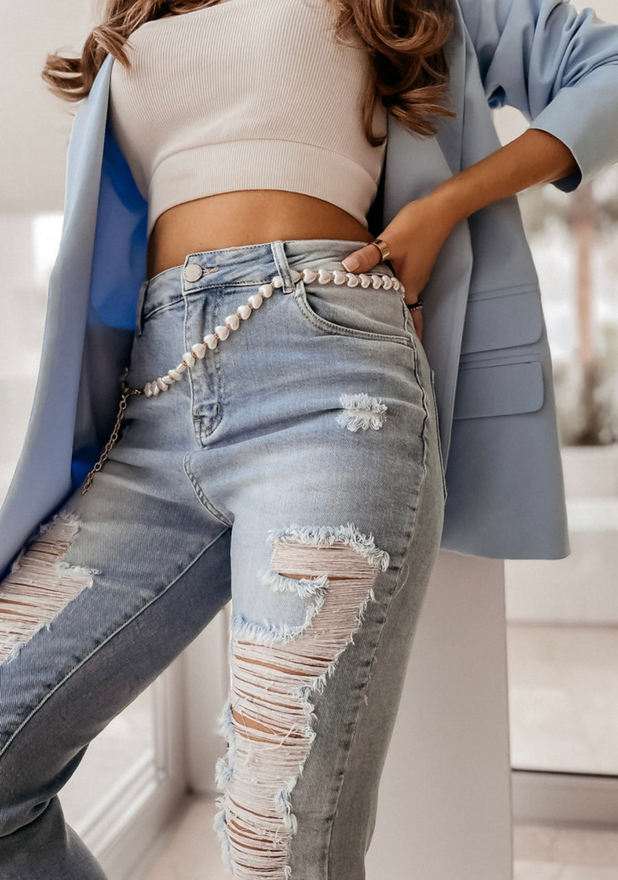 MULLAN BOYFRIEND JEANS LIGHT BLUE image 2