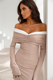 BEIGE CHARM DRESS image 1
