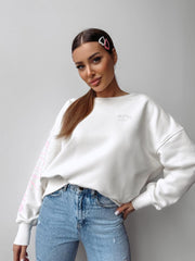 Oversized sweatshirt SODA OLAVOGA ecru image 1