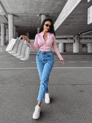 IDEAL OLAVOGA cardigan pink image 1