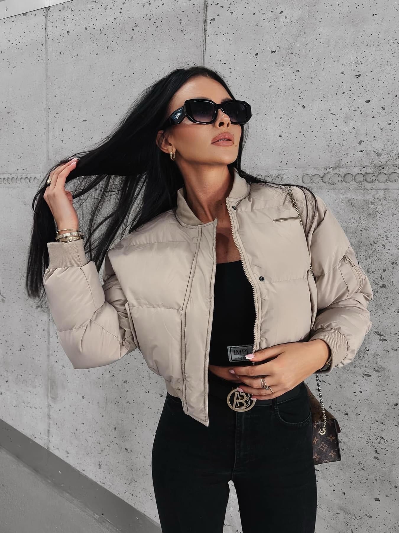 Phonix Ola Voga quilted jacket, beige image 1
