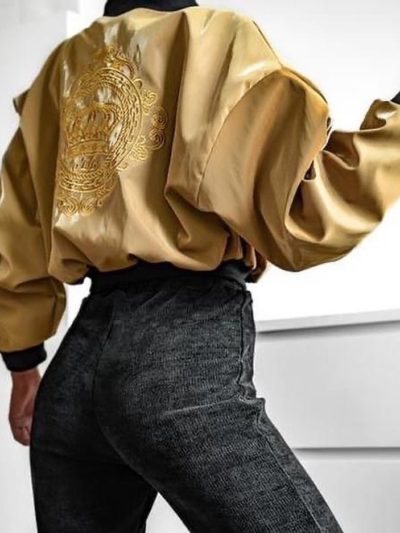 Ola Blanca Crop Jacket GOLD