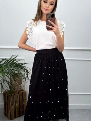 BLACK TULLE SKIRT