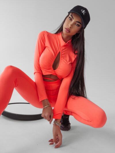 Elastic set Lidia Ola Voga neon orange