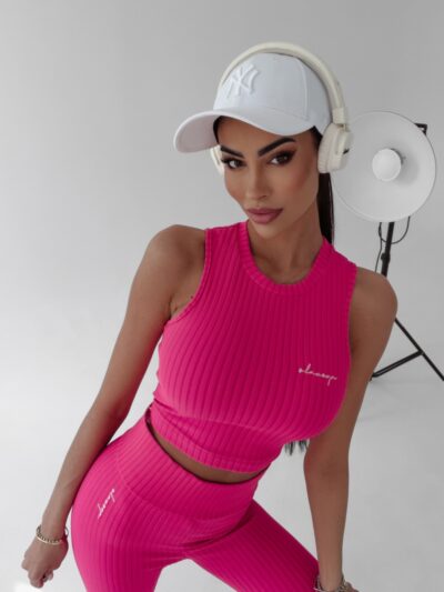 Sporty striped set Colet Ola Voga amaranth