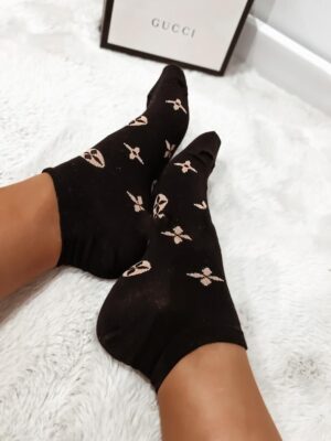SOCKS BLACK- GOLD