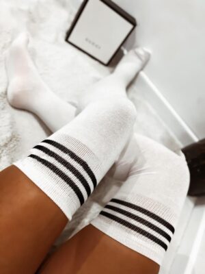 OVER THE KNEE SOCKS WHITE