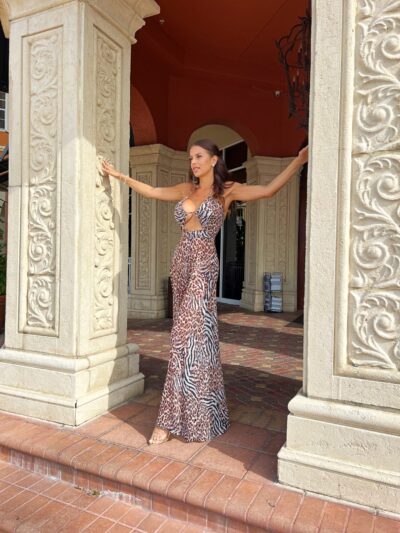 Exotic Chiffon Elegant Summer Women's Jumpsuit