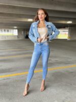 Chic Cut-Out High Waist Jeans with Hip Detail New | Hip Cut Out Jeans Online