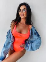 Doolie Ola Voga coral smooth bodysuit