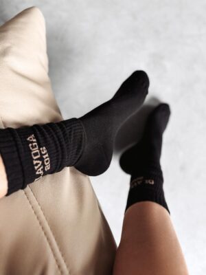 Women's socks KAVISO OLAVOGA black- beige